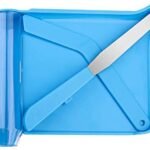 Upgraded Counting Tray with 2 Spatulas, Opret Pill Counter with A Straight Spatula & A L-Spatula for Pharmacy to Count Meds Pills Tablets
