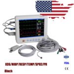 8 Inch Medical Equipment Vital Sign Patient Monitor ECG/NIBP/RESP TEMP/SPO2/PR