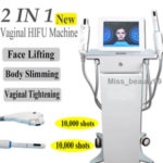 HIFU vaginal rejuvenation hifu anti aging ultrasound 5 cartridges beauty machine