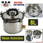 8L Steam Autoclave Sterilizer Dental Medical Pressure Sterilization Equipment