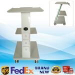 Mental Dental Trolley Medical Cart Salon Equipment Three Layers & Brake