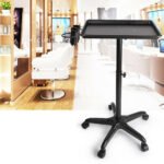 Metal Rolling Trolley Salon Service Tray Spa Beauty Cart Medical Equipment Black
