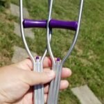 18" Doll CRUTCHES Medical Equipment Purple/Silver 12" Tall Accessories