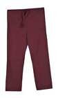 Landau 7602Rwpsm Scrub Pants,S,Wine,Unisex